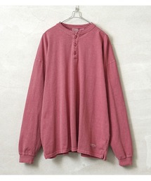 ヘンリーネック」に該当するTシャツ/カットソー（ピンク/桃色系