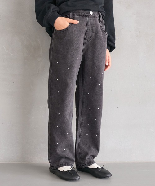 ラインストーン デニム パンツ birth of child風 ラインストーン