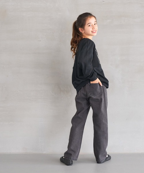 coca(coca)(コカ)の「キッズ ラインストーン付きデニムパンツ(デニムパンツ・キッズ・ブラック/ブルー・150/120/140/130)」の10枚目の写真