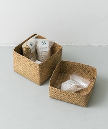URBAN RESEARCH DOORS（アーバンリサーチドアーズ）の「『WEB限定』サイアム　カチュー水草ふた付き四角BOX M（収納グッズ・キッズ）」