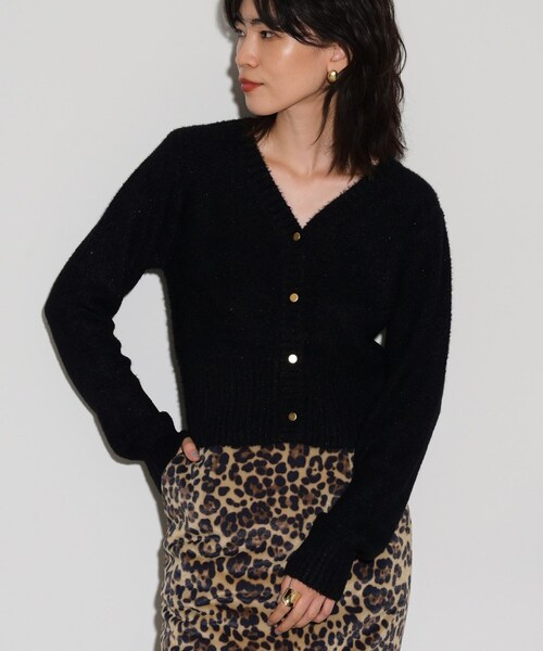 GALLEST(ギャレスト)の「◆フェザースパンコール2wayカーディガン(カーディガン/ボレロ・レディース・ブラック/ブルーグリーン/ナチュラル・38)」の1枚目の写真