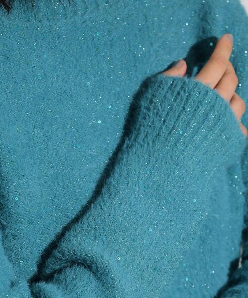 GALLEST(ギャレスト)の「◆フェザースパンコール2wayカーディガン(カーディガン/ボレロ・レディース・ブラック/ブルーグリーン/ナチュラル・38)」の10枚目の写真