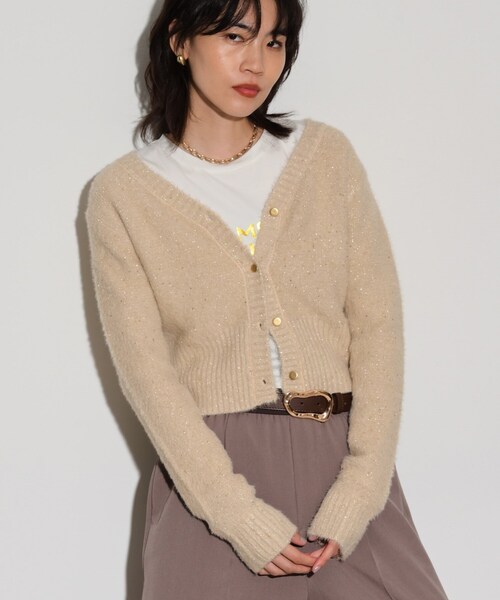 GALLEST(ギャレスト)の「◆フェザースパンコール2wayカーディガン(カーディガン/ボレロ・レディース・ブラック/ブルーグリーン/ナチュラル・38)」の15枚目の写真