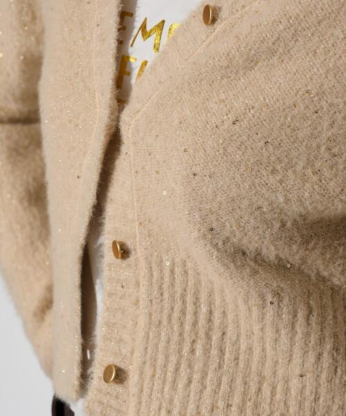 GALLEST(ギャレスト)の「◆フェザースパンコール2wayカーディガン(カーディガン/ボレロ・レディース・ブラック/ブルーグリーン/ナチュラル・38)」の18枚目の写真