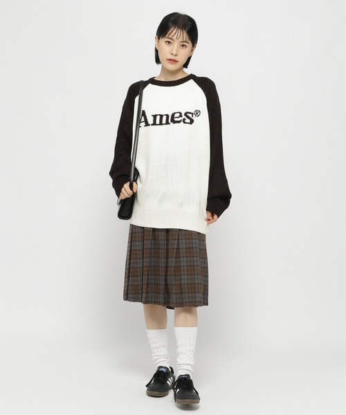 3.3 Field Trip （3.3フィールドトリップ）の「3.3 Field Trip／ベルトツキチェックスカート（スカート・レディース・グレー/ブラウン・FREE）」の18枚目の写真