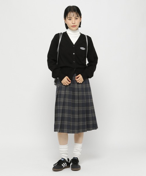 3.3 Field Trip （3.3フィールドトリップ）の「3.3 Field Trip／ベルトツキチェックスカート（スカート・レディース・グレー/ブラウン・FREE）」の10枚目の写真
