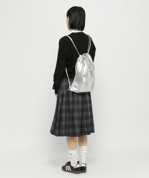 3.3 Field Trip （3.3フィールドトリップ）の「3.3 Field Trip／ベルトツキチェックスカート（スカート・レディース・グレー/ブラウン・FREE）」の12枚目の写真