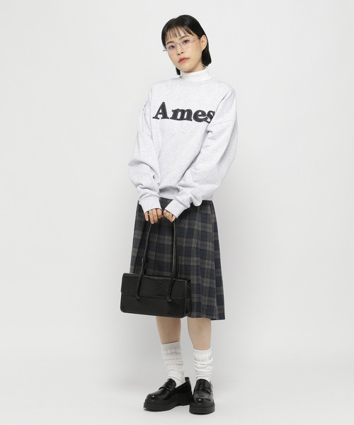 3.3 Field Trip （3.3フィールドトリップ）の「3.3 Field Trip／ベルトツキチェックスカート（スカート・レディース・グレー/ブラウン・FREE）」の6枚目の写真