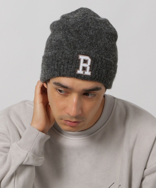 LAKOLE（ラコレ）の「ロゴニットワッチ / 149311（ニットキャップ/ビーニー・メンズ・レッド/チャコール/ベージュ・9）」の2枚目の写真