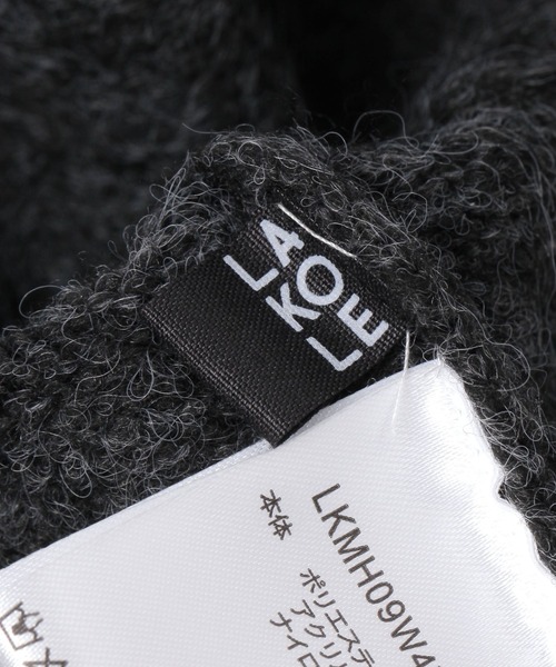 LAKOLE（ラコレ）の「ロゴニットワッチ / 149311（ニットキャップ/ビーニー・メンズ・レッド/チャコール/ベージュ・9）」の13枚目の写真