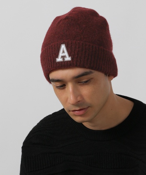 LAKOLE（ラコレ）の「ロゴニットワッチ / 149311（ニットキャップ/ビーニー・メンズ・レッド/チャコール/ベージュ・9）」の5枚目の写真