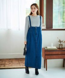 le.coeur blanc | デニムサロペットスカート(デニムスカート)