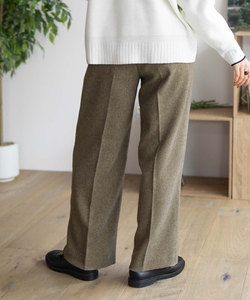 HusHusH（ハッシュアッシュ）の「【HusHusH/ハッシュアッシュ】タックセミワイドパンツ（その他パンツ・レディース・ブラック/グレー/ベージュ・M/L）」の18枚目の写真