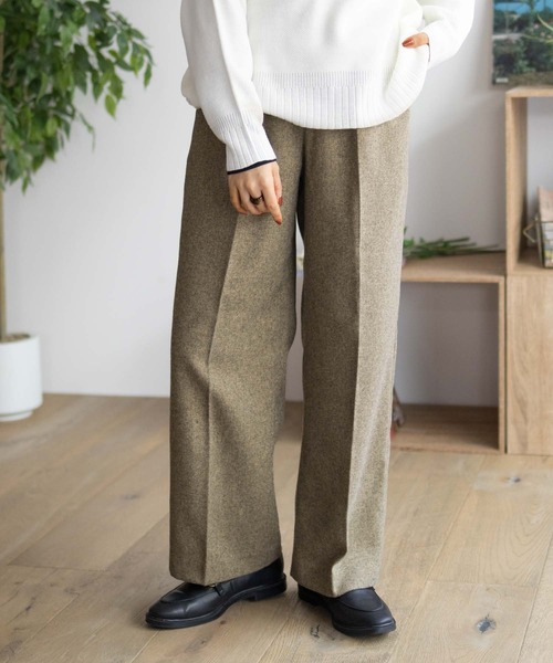 HusHusH（ハッシュアッシュ）の「【HusHusH/ハッシュアッシュ】タックセミワイドパンツ（その他パンツ・レディース・ブラック/グレー/ベージュ・M/L）」の16枚目の写真