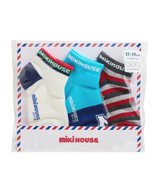 MIKI HOUSE(ミキハウス)の「ローカットソックスパック3足セット(17cm-23cm)(ソックス/靴下・キッズ・イエロー/ホワイト/ブルー/グレー・21cm/19cm/17cm/17-19cm/19-21cm/21-23cm)」の16枚目の写真