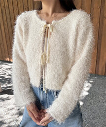 KOBE LETTUCE | [ yuiさんコラボ ]前後2wayシャギーニットカーディガン(カーディガン/ボレロ)