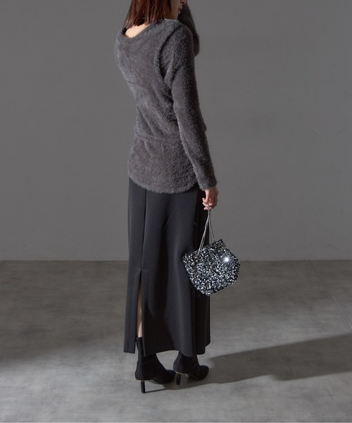 【セール】【アンサンブルセット】シャギーニット＋タンクキャミセット（ニット/セーター）｜each（イーチ）