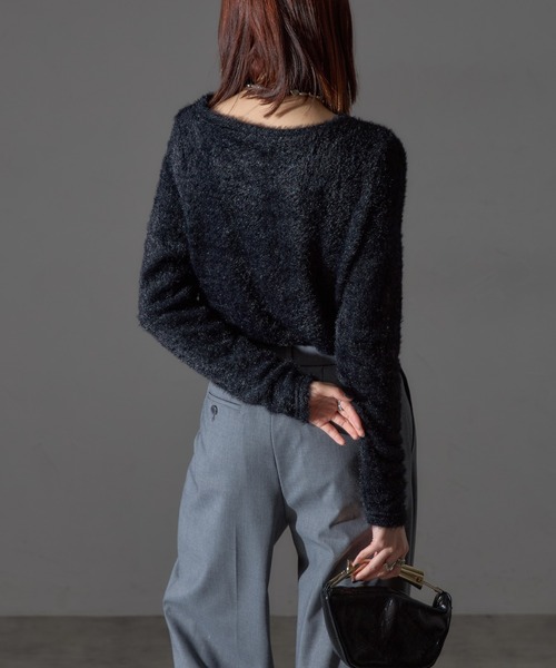 【セール】【アンサンブルセット】シャギーニット＋タンクキャミセット（ニット/セーター）｜each（イーチ）