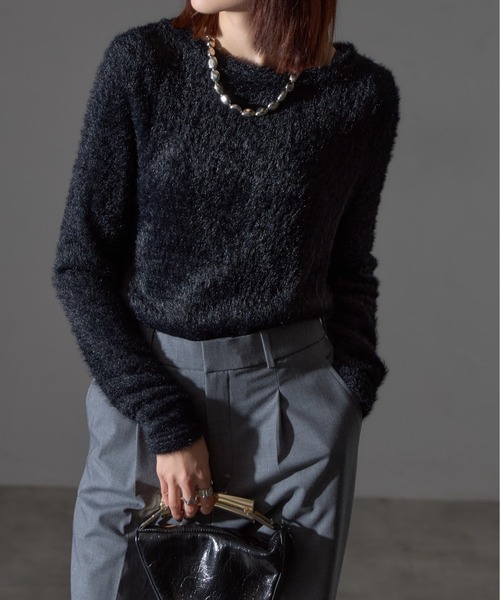 【セール】【アンサンブルセット】シャギーニット＋タンクキャミセット（ニット/セーター）｜each（イーチ）