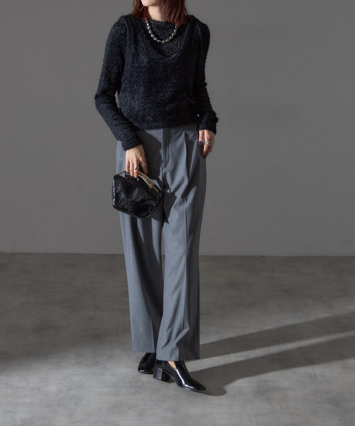 【セール】【アンサンブルセット】シャギーニット＋タンクキャミセット（ニット/セーター）｜each（イーチ）