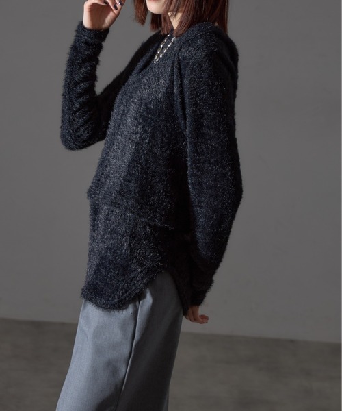 【セール】【アンサンブルセット】シャギーニット＋タンクキャミセット（ニット/セーター）｜each（イーチ）