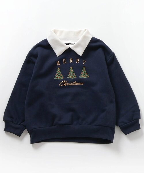 apres les cours(アプレレクール)の「【リンク】クリスマスモチーフトレーナー(スウェット・キッズ・レッド/ネイビー・80/90/100/110/120/130/140)」の13枚目の写真