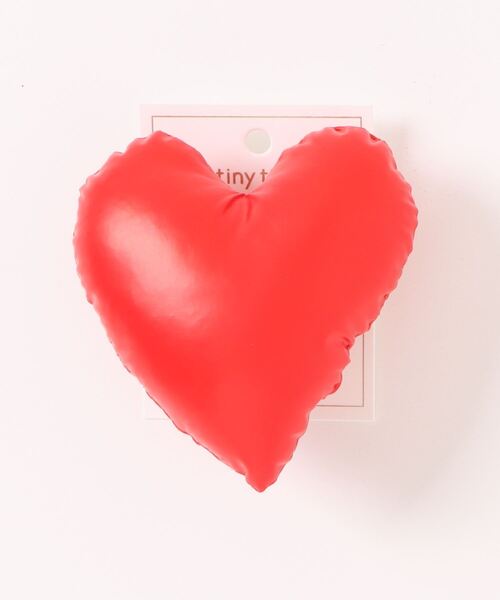 tiny tiny（ティニーティニー）の「BIGハートグリップ[tiny tiny(ティニーティニー)]（スマホグッズ・レディース・レッド/グレー・0）」の2枚目の写真