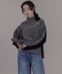Eimee Law | ラインデザイン配色ニット(ニット/セーター)