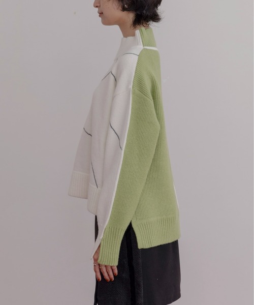 ラインデザイン配色ニット Eimee Law│Eimee Law & LHELBIE 公式