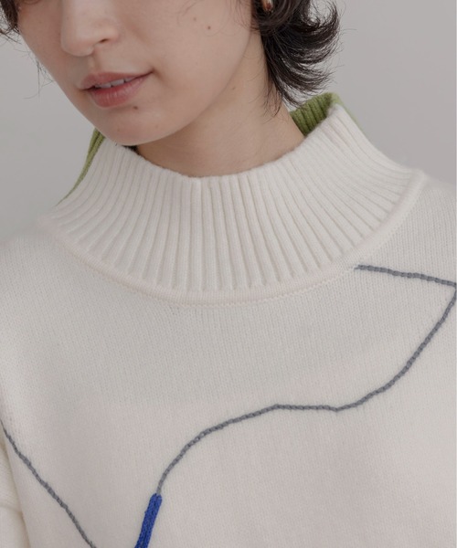 ラインデザイン配色ニット Eimee Law│Eimee Law & LHELBIE 公式