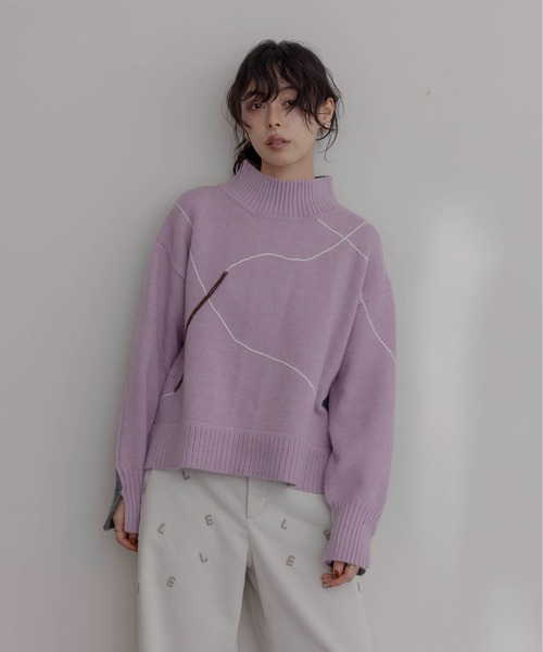 最終価格❗️即完売Eimee Law ストライプニットセーター新品 ラインデザイン配色ニット Eimee Law│Eimee Law & LHELBIE 公式