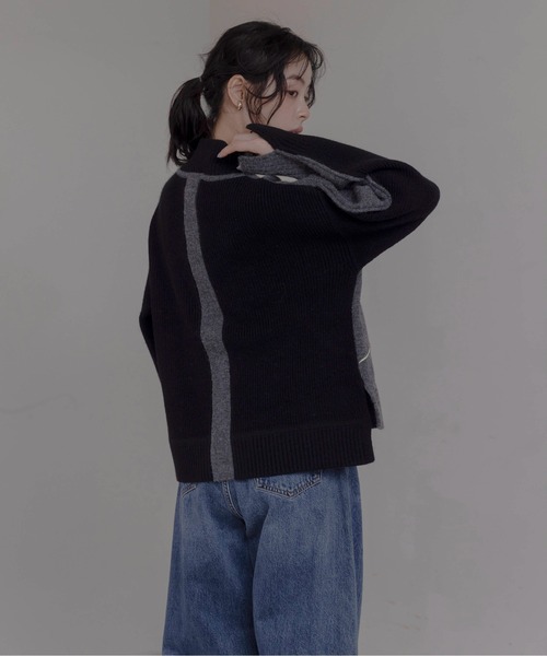 ラインデザイン配色ニット Eimee Law│Eimee Law & LHELBIE 公式