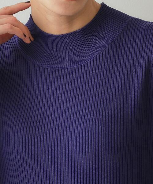 【セール】ニット×ドット柄 ドッキングニットワンピース（ワンピース）｜OPAQUE.CLIP（オペークドットクリップ）