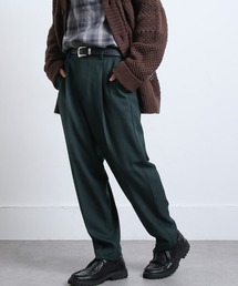 ROOT THREE（ルートスリー）の「【ROOT THREE】 ポリツイル サージバック シャーリング テーパード イージー パンツ（その他パンツ）」