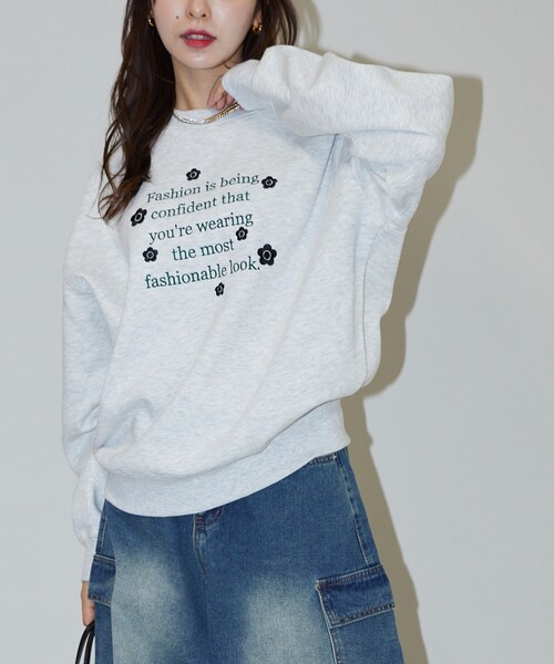 新品未使用タグ付★MARY QUANT × PUBLUXレースロゴスウェット PUBLUX（パブリュクス）の「MARY QUANT × PUBLUX/マリークワント