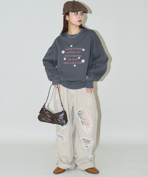 新品未使用タグ付★MARY QUANT × PUBLUXレースロゴスウェット PUBLUX（パブリュクス）の「MARY QUANT × PUBLUX/マリークワント