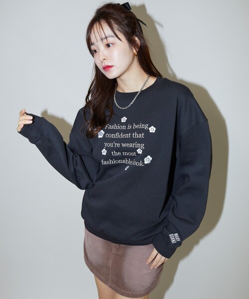 新品未使用タグ付★MARY QUANT × PUBLUX刺繍ロゴスウェット PUBLUX（パブリュクス）の「MARY QUANT × PUBLUX/マリークワント