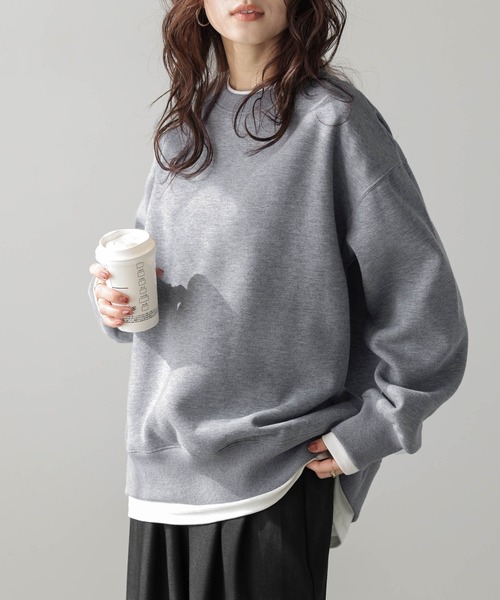 La-gemme（ラジェム）の「裏起毛 レイヤード風スウェットプルオーバー