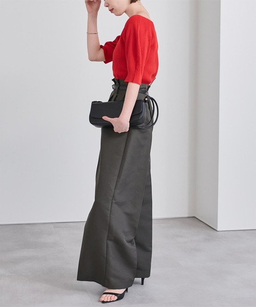 UR'S(ユアーズ)の「ウエストタックセンタープレスワイドパンツ(その他パンツ・レディース・チャコール/ライトベージュ/ホワイト・L/M/S)」の18枚目の写真