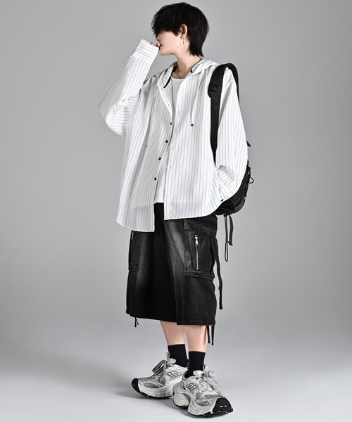 早い者勝ち！　【ADRER】over size shirt parker ADRER over size shirt parker