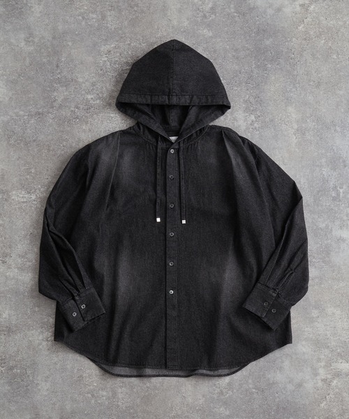 早い者勝ち！　【ADRER】over size shirt parker over size shirt parker / オーバーサイズシャツパーカー