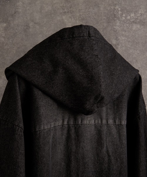 over size shirt parker / オーバーサイズシャツパーカー