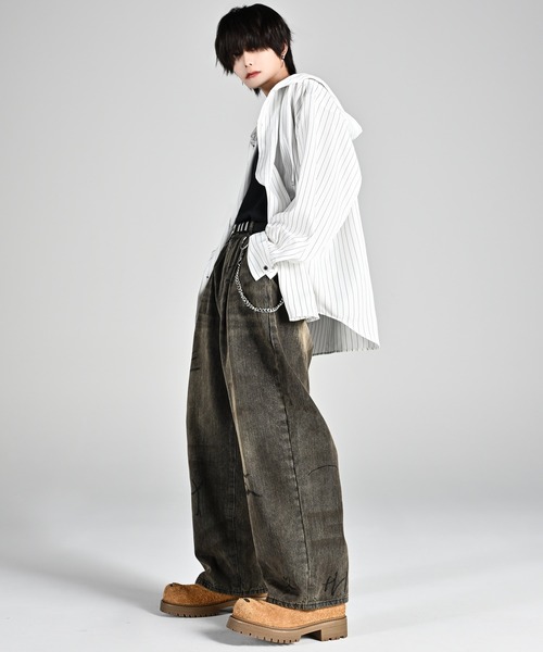 トップス ADRER over size shirt parker beigecheck over size shirt parker（シャツ/ブラウス）｜ADRER（アドラー