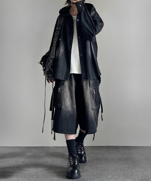 ADRER（アドラー）の「over size shirt parker / オーバーサイズ
