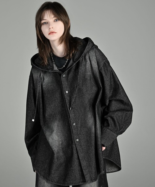 完売品　ADRER over size shirt parker ブラウン L over size shirt parker（シャツ/ブラウス）｜ADRER（アドラー