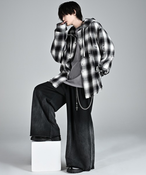 over size shirt parker / オーバーサイズシャツパーカー