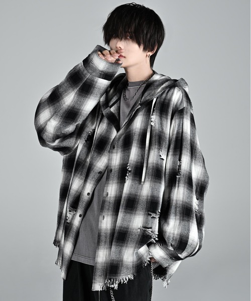 over size shirt parker / オーバーサイズシャツパーカー（シャツ/ブラウス）｜ADRER（アドラー）のファッション通販 - ZOZOTOWN