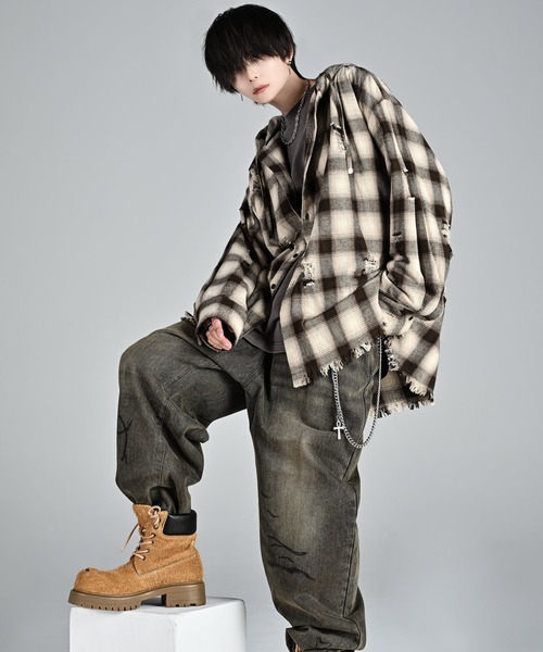 over size shirt parker / オーバーサイズシャツパーカー（シャツ/ブラウス）｜ADRER（アドラー）のファッション通販 - ZOZOTOWN