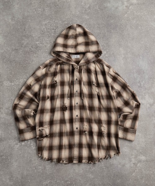 【ADRER】over size shirt parkerブラウン ADRER】over size shirt parkerブラウン - メルカリ