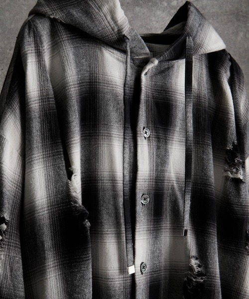 over size shirt parker / オーバーサイズシャツパーカー（シャツ/ブラウス）｜ADRER（アドラー）のファッション通販 - ZOZOTOWN